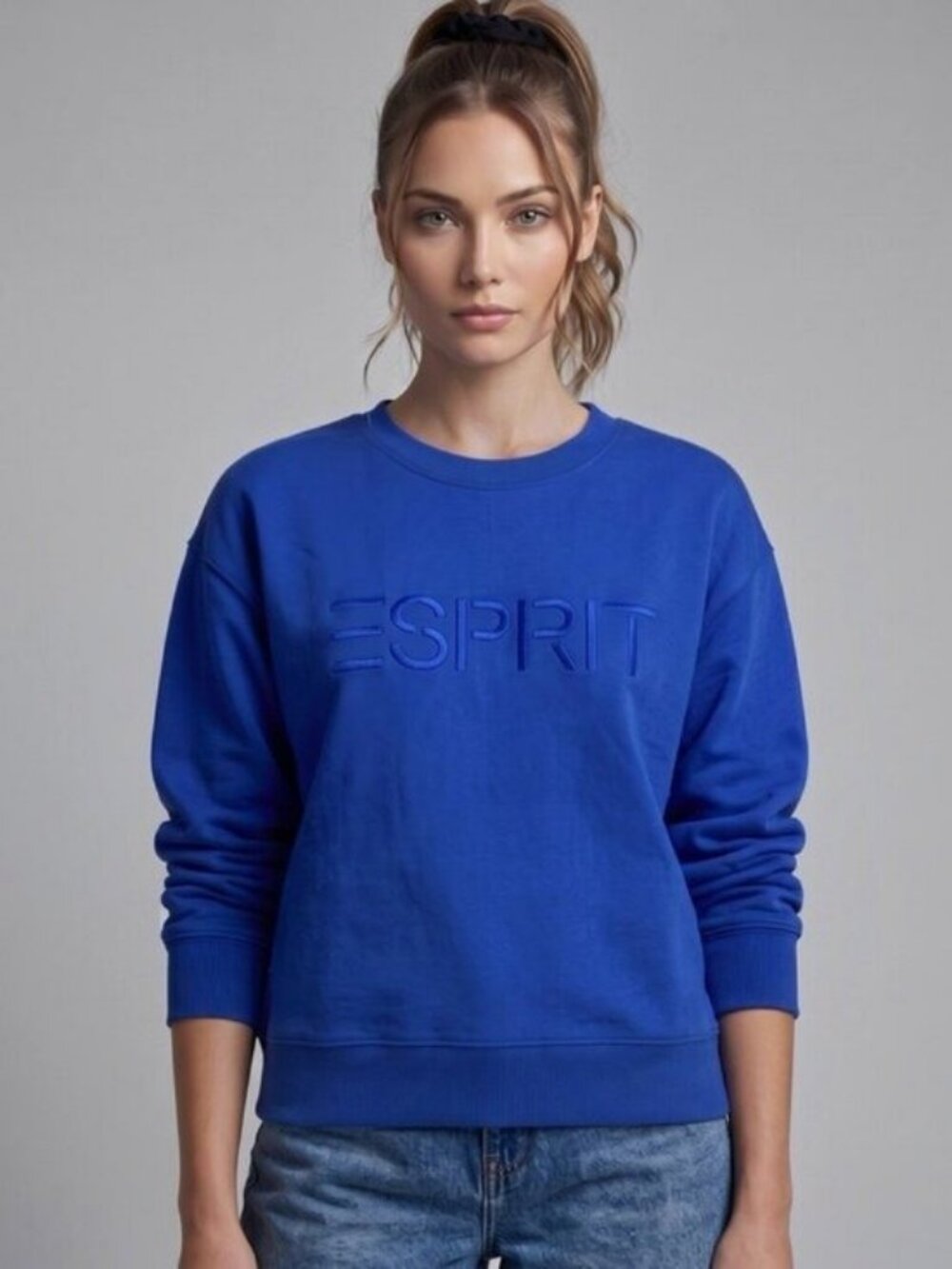 🌻NEW w/tag ESPRIT Size Small Blue Sweatshirt